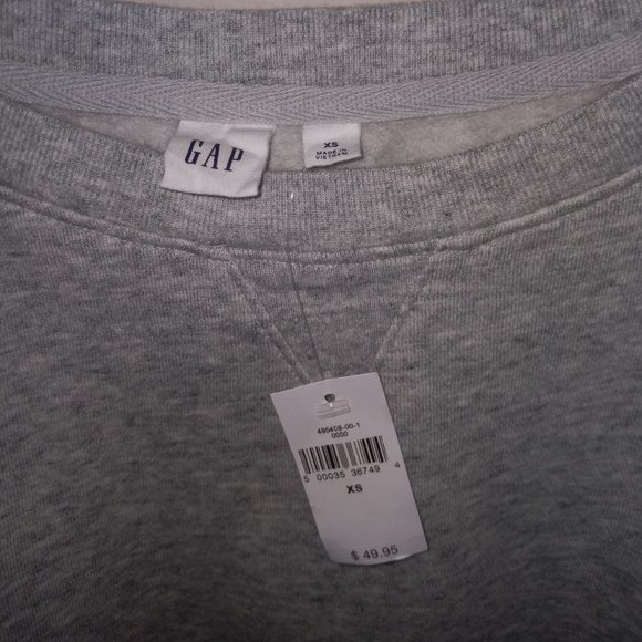 Gap Gray Silver Pullover Sweatshirt - Picture 8 of 9